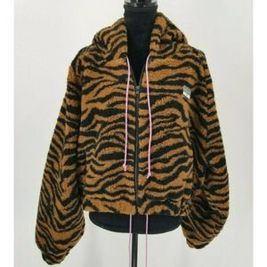 Ashley Williams Juju Tiger Print Hoodies Jacket
